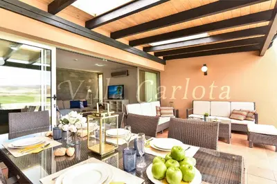 Zona de estar de Casa Carlota Salobre
