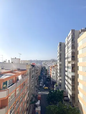 Vista general de Las Palmas de Gran Canaria o vista desde el apartamento