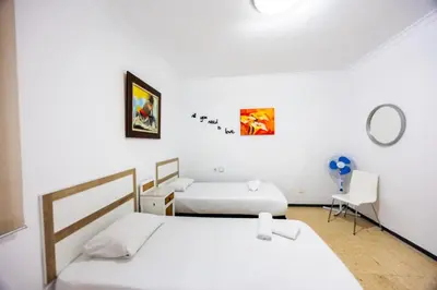 Cama o camas de una habitación en Nestor de la Torre I