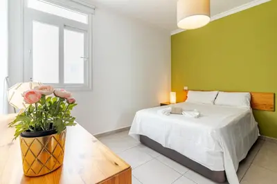 Cama o camas de una habitación en Nice Canteras - 2BDR - WiFi - Balcony