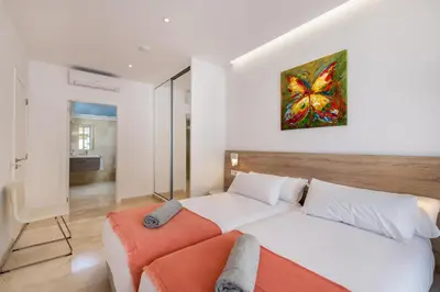 Cama o camas de una habitación en Villa Deluxe Suites Maspalomas