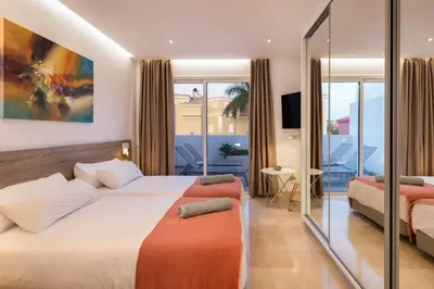 Cama o camas de una habitación en Villa Deluxe Suites Maspalomas