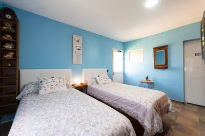 Cama o camas de una habitación en Casa Adara - Heated pool included