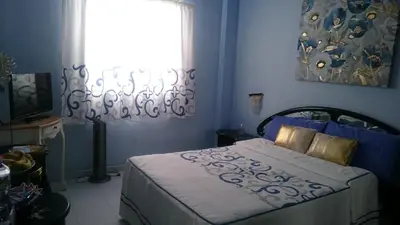 Cama o camas de una habitación en Habitación con baño privado