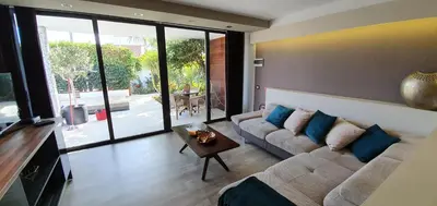 Zona de estar de Villa Adler Men Only