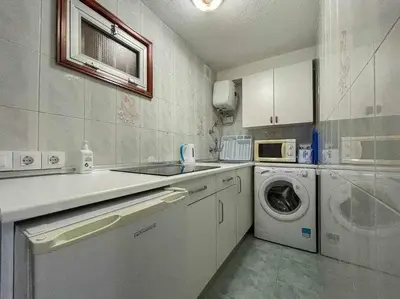 Una cocina o zona de cocina en Ocean Front Apartment