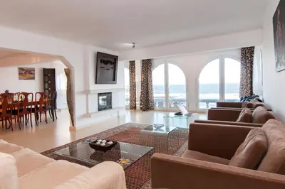 Zona de estar de Terrazas del Mar Villa on the beach Sea Terrace Wifi free Golf Ecological house