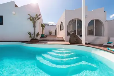 Piscina en o cerca de Terrazas del Mar Villa on the beach Sea Terrace Wifi free Golf Ecological house