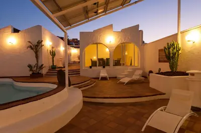 Piscina en o cerca de Terrazas del Mar Villa on the beach Sea Terrace Wifi free Golf Ecological house
