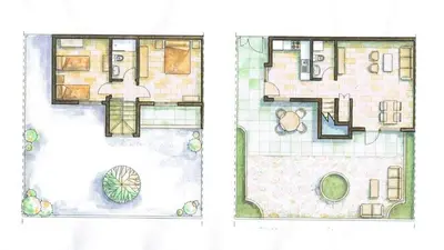 Plano de Casa La Moringa - Holiday house close to the beach