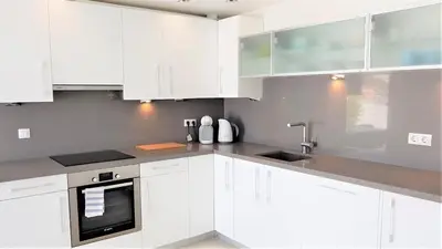 Una cocina o zona de cocina en Casa La Vista - Bungalow with fantastic sea views