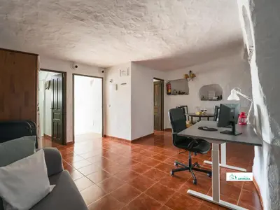Una televisión o centro de entretenimiento en Living Artenara - CAVE HOUSE & TERRACE Adults Only