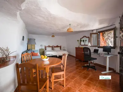 Zona de estar de Living Artenara - CAVE HOUSE & SILENCE Adults Only