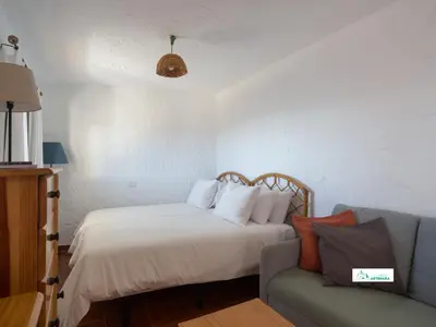 Cama o camas de una habitación en Living Artenara - EARTH Adults Only