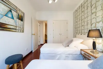 Cama o camas de una habitación en Dúplex en el centro de la ciudad