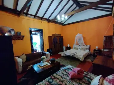 Cama o camas de una habitación en Casa Finca Doñana