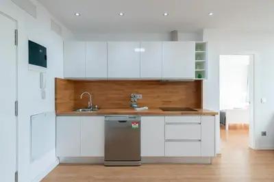 Una cocina o zona de cocina en Castle view with wifi by CanariasGetaway
