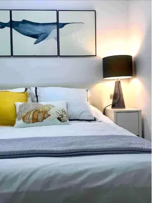 Cama o camas de una habitación en Primera Línea Playa Canteras with Sea View