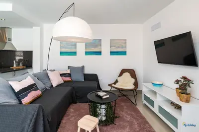 Una televisión o centro de entretenimiento en Soothing Sea