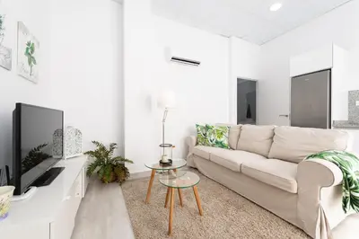 Una televisión o centro de entretenimiento en La Rama puerto de las Nieves Vivienda Vacacional