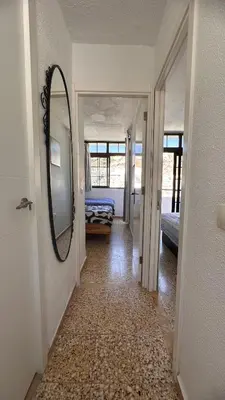 Cama o camas de una habitación en Las Fresas Apartments