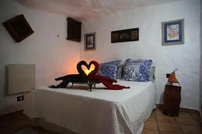 Cama o camas de una habitación en Silence's Cave Rural House