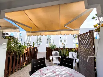 Zona de estar de Amazing bungalow with wifi and terrace