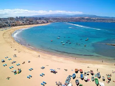 Plano de Las Canteras Beach 2BR 2BA Familiar 5pax