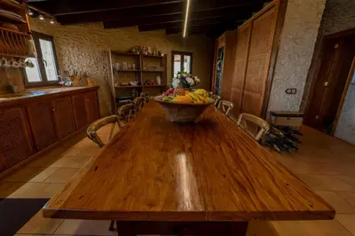 Una cocina o zona de cocina en Roque nublo rural houses I
