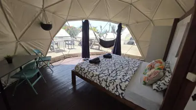 Cama o camas de una habitación en Blue Ocean Camp - Tasartico