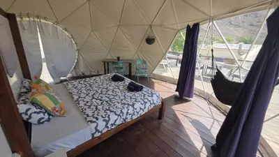 Cama o camas de una habitación en Blue Ocean Camp - Tasartico