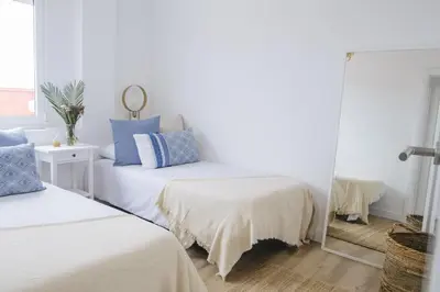 Cama o camas de una habitación en Stylish City Vacation Gran Canaria