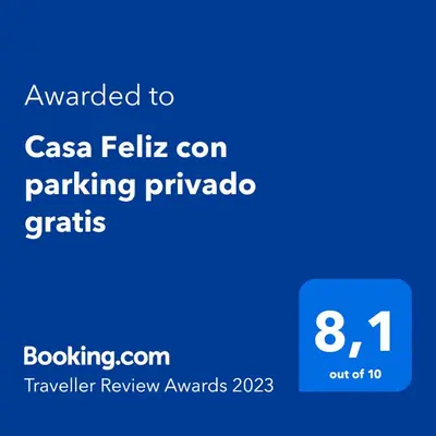 Certificado, premio, señal o documento que está expuesto en Casa Feliz en el complejo Las Fresas