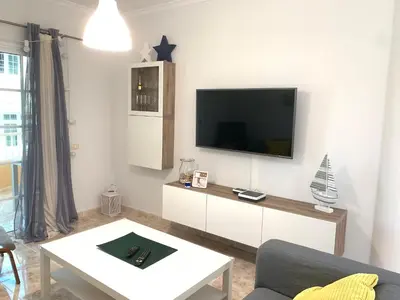 Una televisión o centro de entretenimiento en Travesía