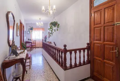 Cama o camas de una habitación en Casa Pilar con piscina
