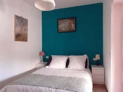 Cama o camas de una habitación en Casa El Roque