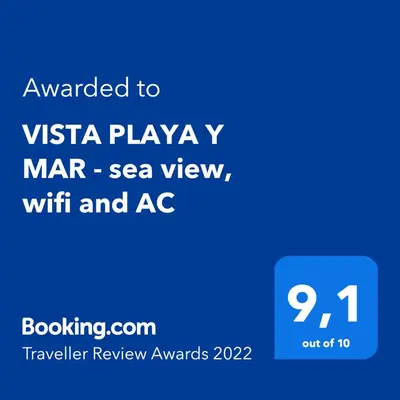 Plano de VISTA PLAYA Y MAR - sea view, wifi and AC