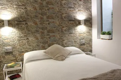 Cama o camas de una habitación en Gáldar, habitación privada en la playa
