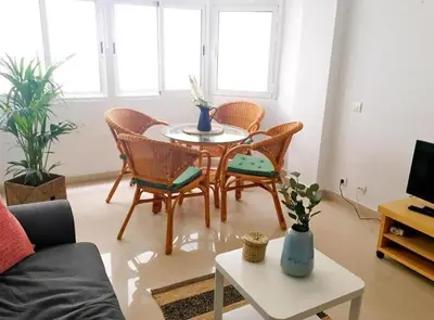Zona de estar de Padre Cueto Beach Flat by Canary365