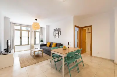Zona de estar de Surf Beach Canteras -Parking-Wifi By CanariasGetaway