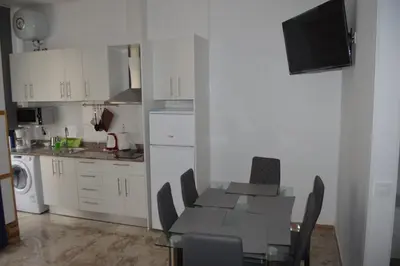 Una cocina o zona de cocina en apartamento agaete Beach 4a