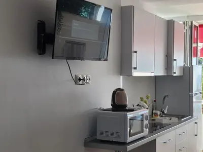 Una cocina o zona de cocina en Puertorico Tobago Happy Paradise
