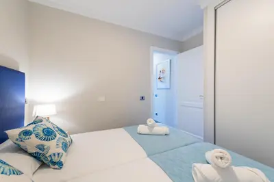 Cama o camas de una habitación en Amarre Beach