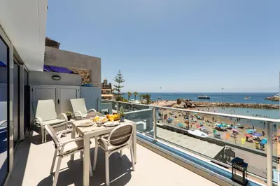 Un balcón o terraza de Amarre Ocean