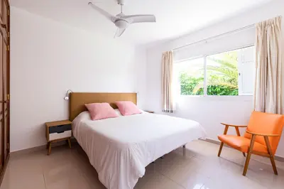 Cama o camas de una habitación en Bungalows Cordial Macaro Beach