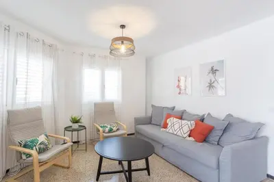 Zona de estar de Cozy Apartment in Salinetas Beach.