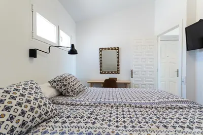 Cama o camas de una habitación en Primera linea de Playa del Ingles y las Dunas de Maspalomas