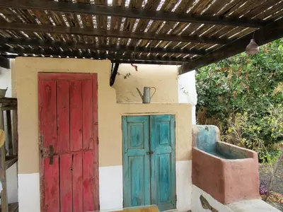 Plano de vivelorural Casa en risco de agaete con piscina
