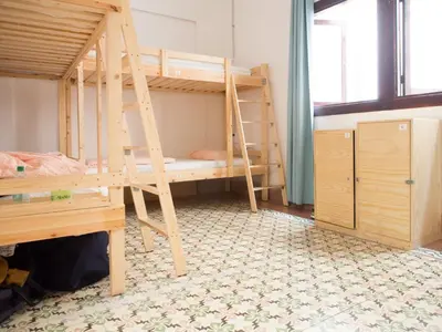 Cama o camas de una habitación en Lua Lua Hostel Las Palmas
