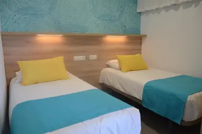 Cama o camas de una habitación en Alsol Guatiza